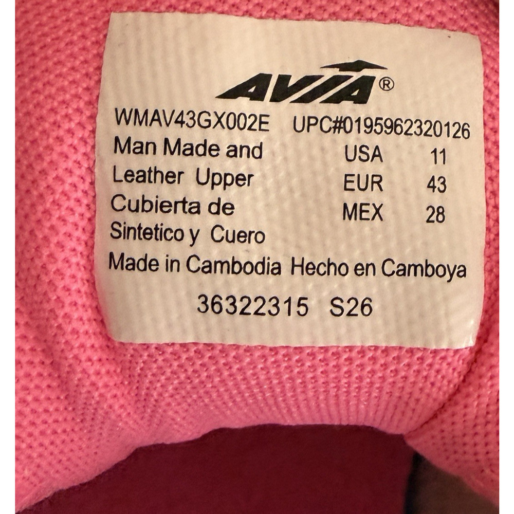 AVIA Women's 5000 Performance Sneakers Odor Control Memory Foam Insole Size 11 - Picture 5 of 5